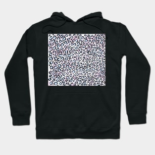 watercolor wild cat pattern Hoodie